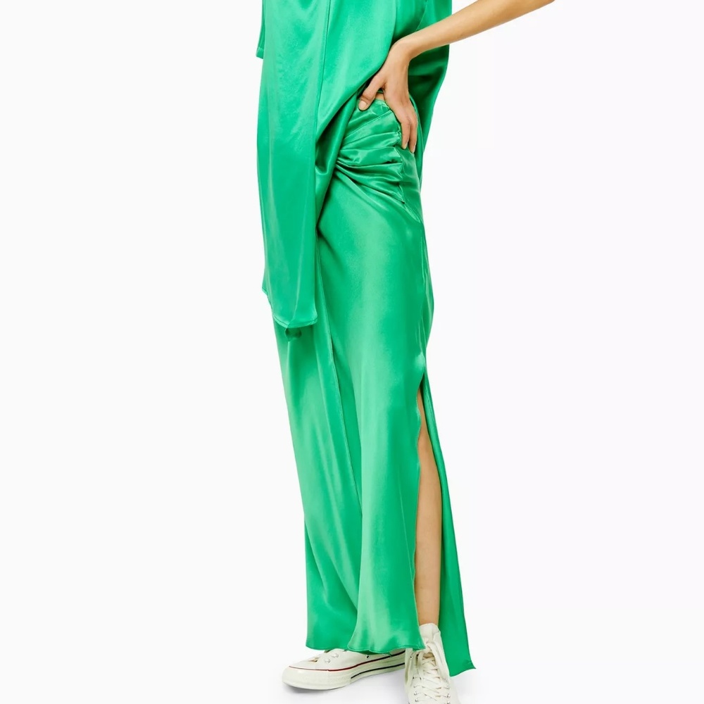 100% Silk Bias Skirt by Topshop Boutique